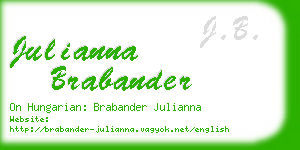 julianna brabander business card